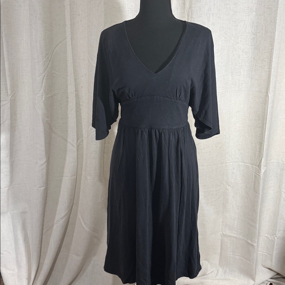 Paul & Joe for Target Black V-Neck Kimono Midi Dress